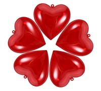 Amosfun Bolas Decorativas De Corazón Transparente 5 Cajas Para Fiestas Rellenables