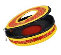 Amosfun Bolsa de Almacenamiento para Campana Tingsha Meditación Nepal Mediana 8.5 Cm Poliéster Resistente al Desgarro Cremallera Portátil para Viajes y Actividades al Aire Color Aleatorio