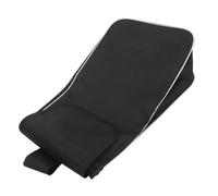 Amosfun Bolsa de Carrito de Compras Reutilizable de Tela Oxford Negra con Gran Capacidad y Protección para Uso Diario y Carga Pesada