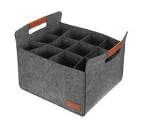 Amosfun Bolsa de Fieltro y Elegante con Compartimentos Individuales para Vino Plegable para Proteger Botellas de Vino Tinto en Viajes y