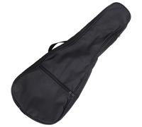Amosfun Bolsa de Transporte para Ukelele de 23 Pulgadas Acolchada y Engrosada, Mochila Negra Resistente para Mandolina E Instrumentos, Correas Ajustables y Almacenamiento Portátil