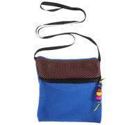 Amosfun Bolsa de Transporte Transpirable para Reptiles y Hámsters, Saco de Dormir Pequeño para Mascotas Correa de Hombro, Color Azul Oscuro, Ligero y Portátil para Viaje Color Aleatorio