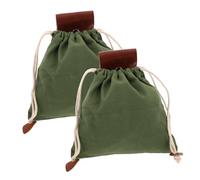 Amosfun Bolsa para Recolectar Frutas y Verduras Plegable con Cinturón para Camping Lona Resistente