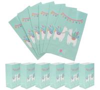 Amosfun Bolsas De Papel Kraft Para Dulces Con DiseñO De Alpaca Paquete De 12 Bolsas De Regalo De Fondo Cuadrado 8.27X4.72X3.15 Pulgadas Para Fiestas CumpleañOs Y Baby Shower