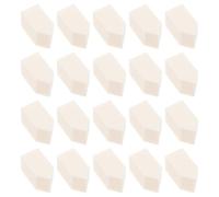 Amosfun Borlas de Maquillaje Desechables de Látex Sintético, Esponjas Faciales Pequeñas en Forma Pentagonal y Plana, Color Beige Claro, 50 Unidades, para Aplicar Polvo y Base, Herramienta