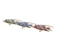 Amosfun Broche Creativo de Aleación 3 Piezas Forma de Pez Tropical Rojo Azul Verde, Broche de Alfiler Pecho, Accesorio Decorativo para Ropa Mujer y Hombre, Joyería para Bodas y Uso Diario