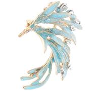 Amosfun Broche de Ala Vintage para Solapa Mujer, Pinza Decorativa de Aleación de Zinc, Elegante Broche de Ropa para Fiesta