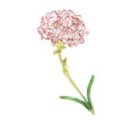 Amosfun Broche de Ropa de Aleación Diseño de Flor de Clavel Rosa, Broche Decorativo para Mujer, Accesorio Elegante para Chales y Suéteres en Fiestas y Celebraciones