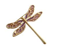 Amosfun Broche Esmaltado de Libélula Pequeño para Mujer, Alfiler de Aleación Decorativo, Pinza para Pecho, Accesorio para Bufanda, Suéter y Chaqueta, Adecuado para Fiestas y Uso Diario