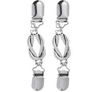Amosfun Broches de en Plata Color Aleación Vintage para Cárdigan 2 Piezas Elegantes Que Previenen Complementan para Mujer y Suéteres y Bufandas