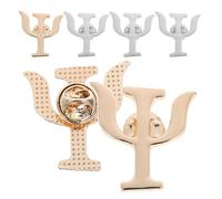 Amosfun Broches de Psicología Vintage de Aleación Símbolo Psi, Pines Decorativos Creativos y Versátiles para Mujer, Regalos para Psicólogos, Ideales para Mochilas y Ropa