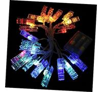 Amosfun Cadena De Luces Clip Para Fotos Led De Metros Luces Coloridas Para Decoración De Pared y Fotos Interiores