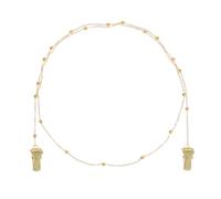 Amosfun Cadena Metálica para Gafas y Mascarilla con Clip Antideslizante, Color Dorado, Cuerda Práctica para Colgar Mascarillas y Gafas, Accesorio Funcional para Uso Diario y Deportivo