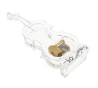Amosfun Caja Caja De Música De Violín Columpio Artesanal Hecho a Mano Soporte para Tubos De Ensayo Equipo Multifuncional Alimentador Regla De Borde De Carpintería Transparent Metal
