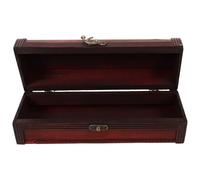 Amosfun Caja De Embalaje De Vino De Madera Alta Resistente Resistente con Costuras Naturales para Almacenar Vino Tinto