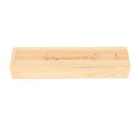 Amosfun Caja de Madera Beige para Guardar Prueba de Embarazo y Recuerdos de Ñiño con Diseño de Huella, Tapa Deslizante y Almacenamiento Seguro para Nursery