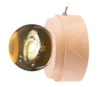 Amosfun Caja De Música Giratoria con Bola De Cristal La Bola De Musica Lámpara De Bola Bolas De Brillo Bola Led Lámpara De Esfera Lámpara De Pie Globo Cajas De Música