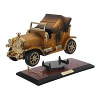 Amosfun Caja de Música Retro Vintage Modelo Coche Simulación con Mecanismo Relojería para Decoración Escritorio Coleccionista Cajas Musicales