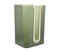 Amosfun Caja de Pañuelos Adhesiva sin Taladro, Porta Toallas de Papel Colgante de Pared, Color Verde, Diseño Compacto y Funcional para Cocina, Baño y Sala, Dispensador Práctico