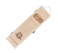 Amosfun Caja de Vino de Madera Maciza Hogar Caja de Embalaje de Vino Retro Vintage para Guardar