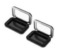 Amosfun Caja Magnética para Almacenamiento de Agujas de Costura 2 Unidades, Color Negro Mate, Compacto y Portátil, Organizador Multifuncional para Bordado, Punto de Cruz y Viaje