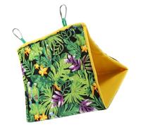 Amosfun Cama Colgante para Loros Pequeña, Nido Tipo Tienda de Campaña Cálido para Invierno, Casa para Pájaros Sombra Oculta, Jaula de Descanso para Periquitos y Cacatúas