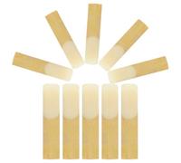 Amosfun Cañas para Saxofón Tenor 2,5 Dureza, 10 Piezas de Repuesto Tradicionales, Partes para Saxofón de Madera, Accesorio para Músicos Principiantes y Profesionales