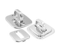 Amosfun Candados para Portátil con Base Fija de Aleación de Zinc, Anclaje de Seguridad Externo para Escritorio, Compatible con Notebooks, Paquete de 2 Piezas