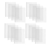 Amosfun Carpeta B5 Barra Deslizante de Color Claro, 20 Unidades, Cubierta Transparente para Encuadernación, Clips de Encuadernación de Plástico, Suministros de Papelería para Oficina