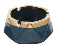 Amosfun Cenicero de Cerámica Azul Grande, Adorno Creativo de Oficina | Decoración Artística, Colección Personal, Estilo Elegante y Delicado