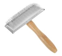 Amosfun Cepillo de Cardado de Lana Grande Mango de Bambú, Herramienta de Aguja para Fieltrar Manual, Cepillo para Cardar y Proyectos de Manualidades, Adecuado para Fieltrado y Cuidado