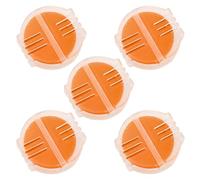 Amosfun Cera para Hilos de Coser de Abeja Natural 5 Unidades en Caja Plástica Amarilla, Acondicionador de Hilo para Bordar, Acolchar y Coser a Mano, Evita Enredos y Deshilachados,