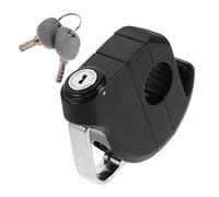 Amosfun Cerradura de Casco para Manillar de Scooter Cierre Antirrobo de Aleación de Aluminio Multifuncional con Gancho para Almacenamiento Compatible con Cascos de Moto y Bicicletas