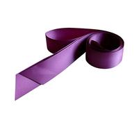 Amosfun Cinturón de Satén Nupcial para Boda - Faja de Seda Ancha y Larga, Simple y Clásica para Vestido de Novia - Ocasión Especial - Color Púrpura