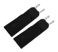 Amosfun Cinturón Elástico Ajustable y Flexible para Hombre sin Hebilla 2 Piezas Nylon Resistente, Adecuado para Jeans y Oficina en Largas Horas Sentado