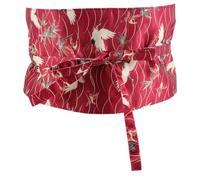 Amosfun Cinturón Kimono Japonés Ajustable Para Mujeres Cinturón Vintage Diseño Creativo Para Vestidos y Ocasiones Especiales Color Vino Grulla