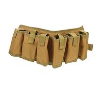 Amosfun Cinturón para Bebidas Ajustable para Cerveza 6 Portabotellas De Oxford, Resistente y Cómodo, Riñonera Multifunción para Camping, Senderismo, Fiestas y Actividades Al Aire Libre, Color Marrón