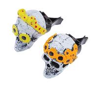 Amosfun Clip de Aromaterapia para Coche 2 Unidades Diseño Fantasma Ambientador Forma de Cabeza Realista