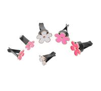 Amosfun Clip De Aromaterapia Para Coche Decoración Estética Forma De Flor Margarita Clips Para Ventilación De Coche Accesorio Interior Para Mujer Niña