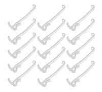 Amosfun Clips de Plástico Transparente para Cenefas de Persianas Verticales, 25 Unidades de 8,25 Cm, Clips de Riel para Portador, Soporte Oculto para Cortinas en Salas,