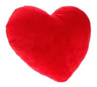 Amosfun Cojín de Felpa súper Suave con Forma de corazón de 30 cm, Boda y de San Valentín, Acogedor cojín Rojo Decorativo para sofá y Cama, de Amor