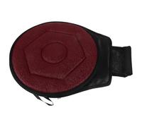 Amosfun Cojín Giratorio para Asiento de Coche de 360 Grados, Portátil y, Diseño Acolchado para Adultos y Mujeres Embarazadas, Color Burdeos Rombo, Soporte Ergonómico para Aliviar
