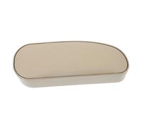 Amosfun Cojín para Reposabrazos de Coche Compartimento de Almacenamiento, Compatible Vehículos de Volante Izquierdo y Derecho, Material Abs y Cuero Beige para Asiento del Conductor