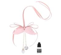 Amosfun Colgante de Fragancia para Espejo de Auto con Diseño de Alas de Ángel de Aceite Esencial para Vehículo Aromatizante Decorativo para Eliminar Olores y Aromatizar el Interior del