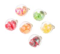 Amosfun Colgantes de Bolas de Cristal de 16 Mm, 30 Piezas, Accesorios para Hacer Joyas Diy, Amuletos Coloridos de Estrellas, Suministros para Pulseras y Collares, Color Color Aleatorio