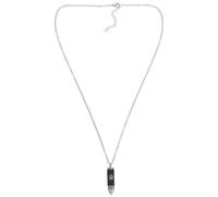 Amosfun Collar Huella de Pata para Cenizas de Mascotas, Colgante Urna Cremación Negro Cadena, Joyería Conmemorativa para Perro y Mujer, Recuerdo Funerario para Uso Diario