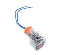 Amosfun Conector de Válvula Solenoide Eléctrica con Luz Led, Caja de Relés Hidráulicos de Plástico para Sistemas de Control Hidráulico, Conexión Fiable y Duradera