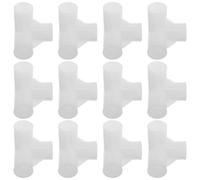 Amosfun Conectores de Plástico para Armario 22 Mm, Unión de Varilla 4 Vías 5 Orificios, 20 Piezas, Accesorios para Zapatero y Muebles, Solución para Almacenamiento en Dormitorio