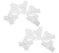 Amosfun Conectores de Plástico para Muebles 20 Piezas, Acoplamiento de Barra de Armario de 22 Mm, Accesorio de Cuatro Vías para Zapateros y Armarios, Herrajes Resistentes para