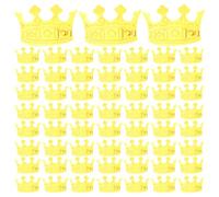 Amosfun Confeti de Fiesta Dorado DIY 60g para Decoración de Bodas, Cumpleaños y Shower, Confeti con Forma de Tiara para Mesa, Suministros para Eventos y Celebraciones